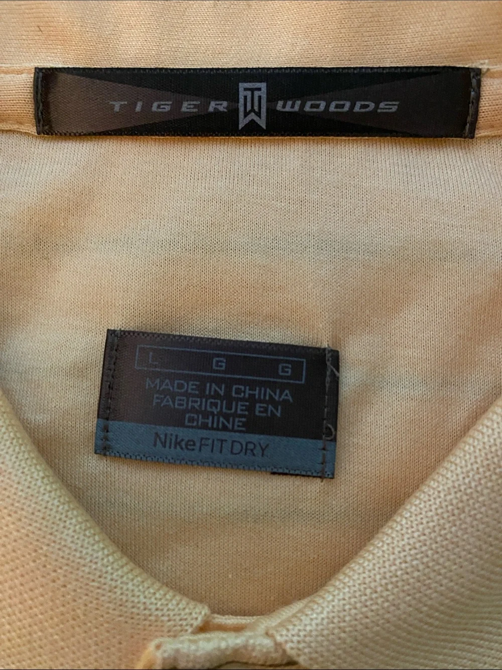 Nike Tiger Woods Men’s Polo Shirt - Pale Yellow